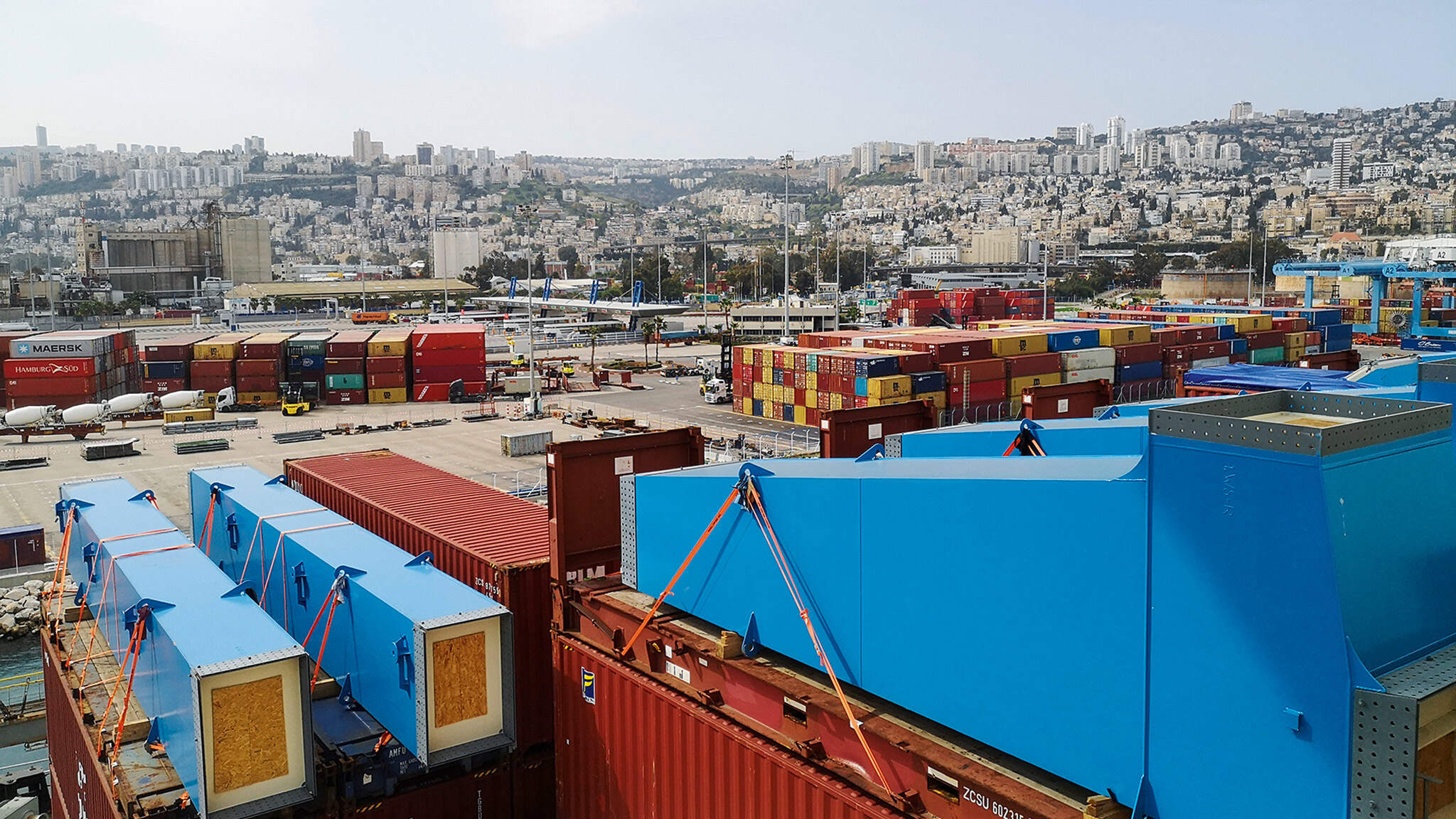 Llegada al puerto de Haifa. (Imagen: ICL)